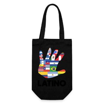 Latino Latin America Flags Black - Gift Bag for Bottles - black - Front