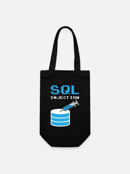 SQL Injection Für SQL Datenbank Admins - Geschenkbeutel für Flaschen - Schwarz