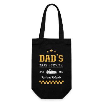 Dads Taxi Service - Gift Bag for Bottles - black - Front