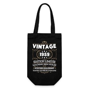 Cadeau D'anniversaire Vintage 1959 Édition Limitée - Sac à bouteille - noir - Devant