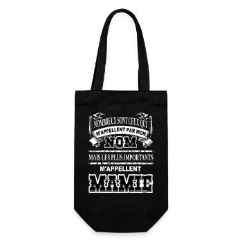 Meilleure grand-mère mamy cadeau humour mamie - Sac à bouteille - noir - Devant