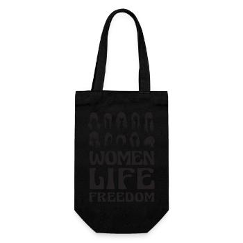 Cute Iranian Women - Women Life Freedom - Sac à bouteille - noir - Devant