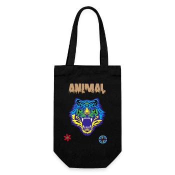 Bengal tiger scratch claw - Gift Bag for Bottles - black - Front