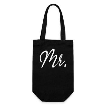 M. Matching Couple Fiançailles Mariage Lune de miel - Sac à bouteille - noir - Devant