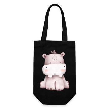 Hippo - Gift Bag for Bottles - black - Front