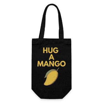 HUG A MANGO - Gift Bag for Bottles - black - Front