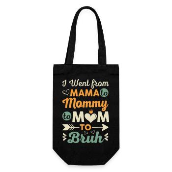 Funny Mothers Day design I Went from Mama for wife - Sac à bouteille - noir - Devant