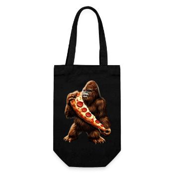 Bigfoot Pizza Party - Geschenkbeutel für Flaschen - Schwarz - Vorne