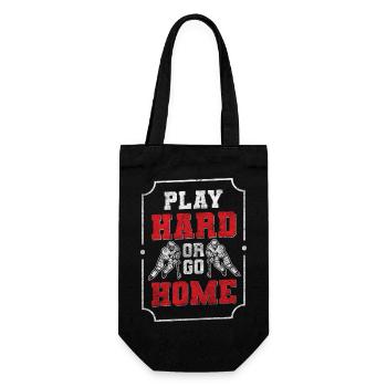 Ice Hockey Winter Sports - Gift Bag for Bottles - black - Front