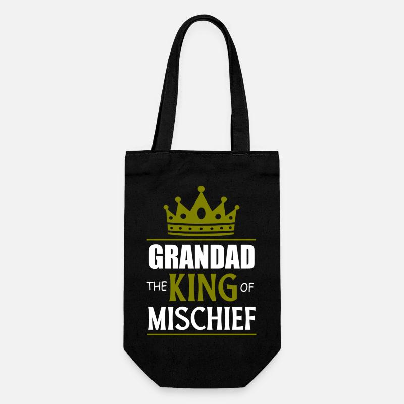 Zitat des Großvaters - Geschenkbeutel für Flaschen - Schwarz