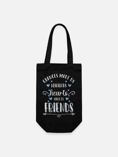 Nachbar Bester Nachbar Bier - Geschenkbeutel für Flaschen - Schwarz