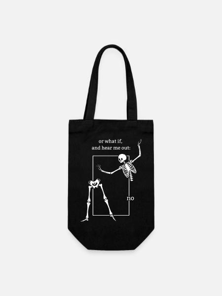 Funny T-shirt - Gift Bag for Bottles - black
