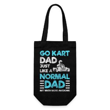 Kart Fahrer Go kart - Geschenkbeutel für Flaschen - Schwarz - Vorne