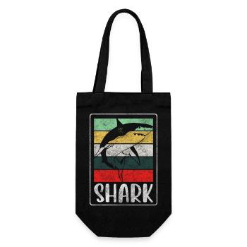 Dents de pêcheur sous-marin Sharks - Sac à bouteille - noir - Devant