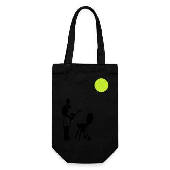 Barbecuing Summer - Gift Bag for Bottles - black - Front