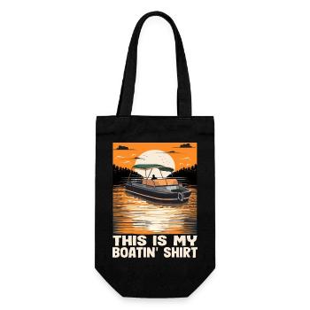 C’est mon lac Boatin Shirt comme le bateau à moteur - Sac à bouteille - noir - Devant
