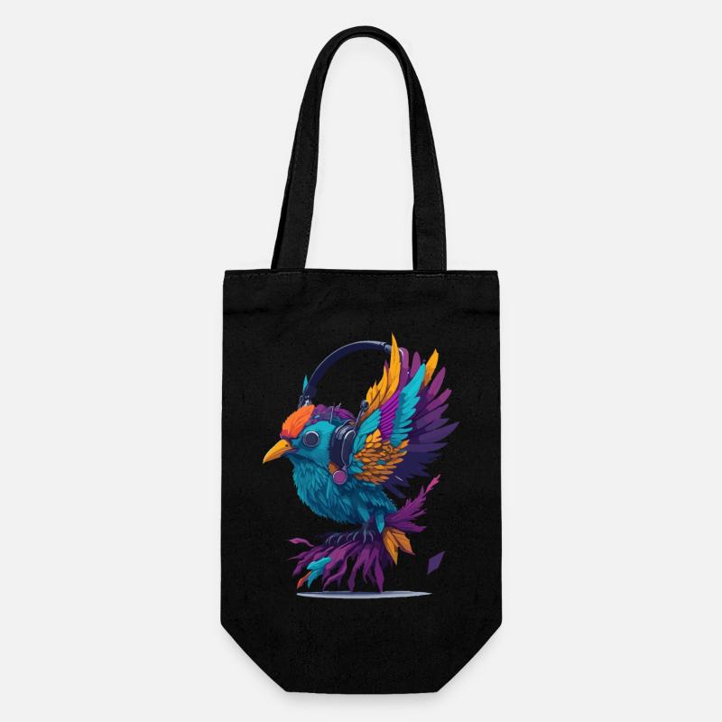 Birdie musical - Sac à bouteille - noir