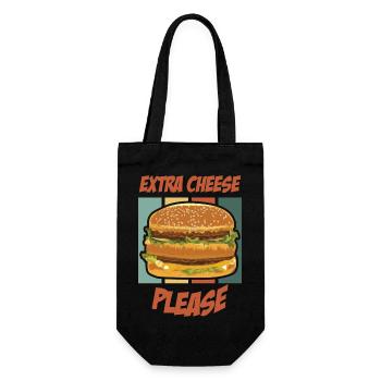 Extra Cheese, s’il vous plaît - burger - Sac à bouteille - noir - Devant