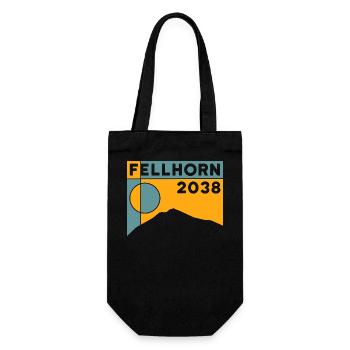 Fellhorn Blumen Wanderung Wandern Allgäu Souvenirs - Geschenkbeutel für Flaschen - Schwarz - Vorne