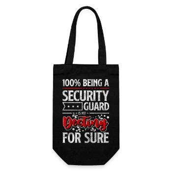 Security Profession - Gift Bag for Bottles - black - Front