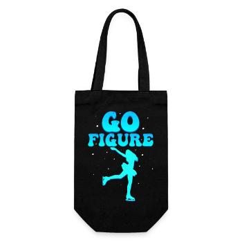 Double Axel Dare: Go Figure - Geschenkbeutel für Flaschen - Schwarz - Vorne
