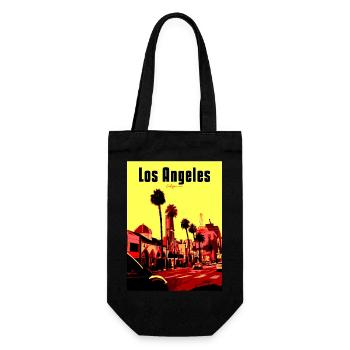 Scène de rue PopArt de Los Angeles - Sac à bouteille - noir - Devant