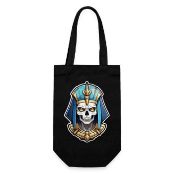 Pharaoh- Mummy - Egypt - Gift Bag for Bottles - black - Front