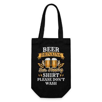 Partying, Recreational Drinker, Drunk, Drinking Sports - Gift Bag for Bottles - black - Front