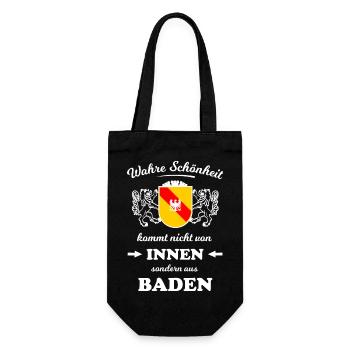 Schönheit aus dem Süden - Geschenkbeutel für Flaschen - Schwarz - Vorne