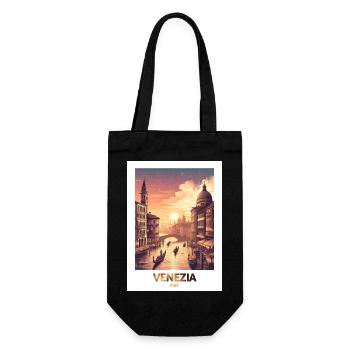 Venezia Stadt Art Design City Printing - Geschenkbeutel für Flaschen - Schwarz - Vorne