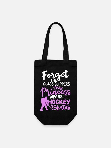 Eishockey Mädchen Hockey Schlittschuhe - Geschenkbeutel für Flaschen - Schwarz