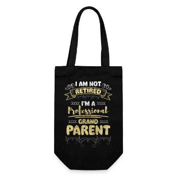 Granny Parents Love Pregnant - Gift Bag for Bottles - black - Front
