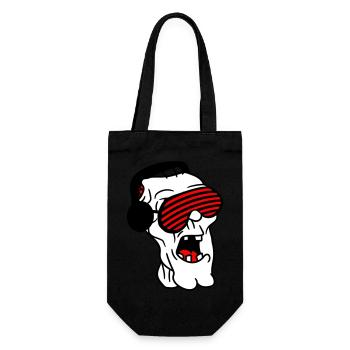 DJ Zombie Monster Horror Halloween Party Music - Gift Bag for Bottles - black - Front
