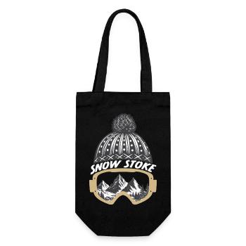 Snow Stoke - Gift Bag for Bottles - black - Front