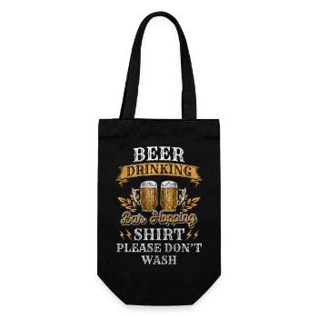 Party, Drinking, Wine, Drinks - Gift Bag for Bottles - black - Front