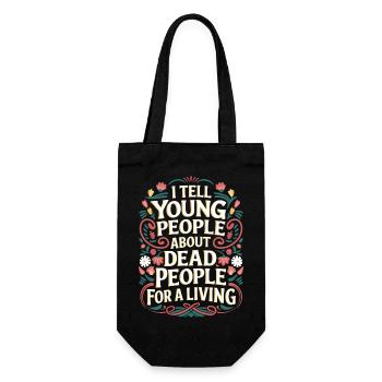 I Tell Young People About Dead People 8 - Geschenkbeutel für Flaschen - Schwarz - Vorne