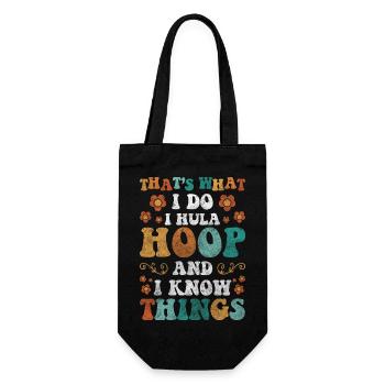 sport hoopdance - Geschenkbeutel für Flaschen - Schwarz - Vorne