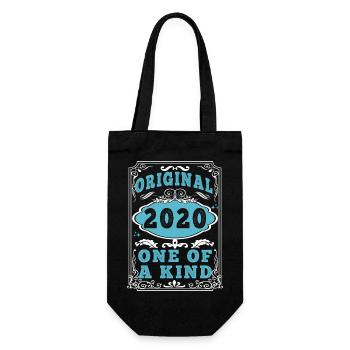 Original 2020 Vintage retro. Tshirt anniversaire 2 - Sac à bouteille - noir - Devant