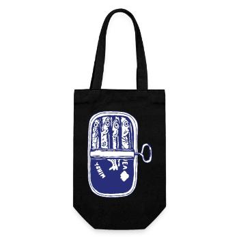 Sardines - Gift Bag for Bottles - black - Front