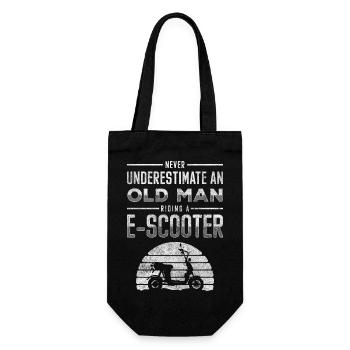 E-Scooter City Tuning Race - Geschenkbeutel für Flaschen - Schwarz - Vorne