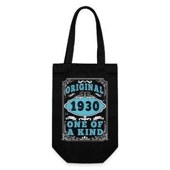 Original 1930's Vintage Retro. Birthday Tshirt 2 - Gift Bag for Bottles - black - Front