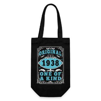 Original 1938 Vintage retro. Tshirt anniversaire 2 - Sac à bouteille - noir - Devant