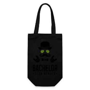 bachelor team member - Geschenkbeutel für Flaschen - Schwarz - Vorne