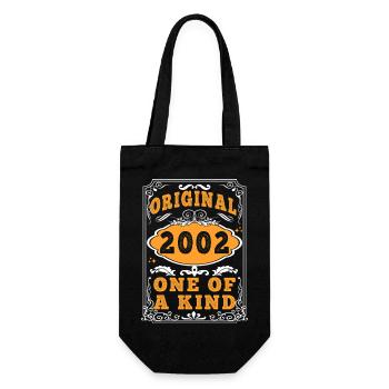 Vintage Né(e) en 2002 made in 2002 23 ans. Art_20 - Sac à bouteille - noir - Devant