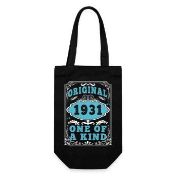 Original 1931 Vintage retro. Tshirt anniversaire 2 - Sac à bouteille - noir - Devant