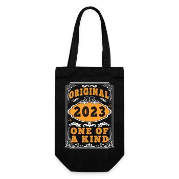 Vintage Né(e) en 2023 made in 2023 2 ans. Art_202 - Sac à bouteille - noir - Devant