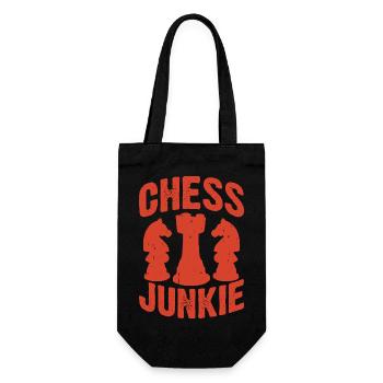Chess Player Gift Chess Sport Chess Master - Gift Bag for Bottles - black - Front