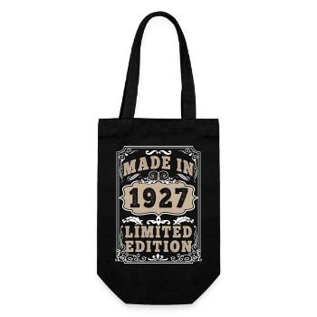 Original 1927 Vintage Vintage Retro Birthday - Gift Bag for Bottles - black - Front