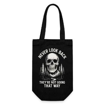Skull Forest Never Back - Gift Bag for Bottles - black - Front