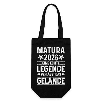 Matura 2026 A legend leaves the site - Gift Bag for Bottles - black - Front